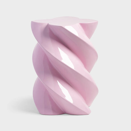 &Klevering Beistelltisch Pillar Marshmallow Candy Pink von &Klevering | Glasfaser