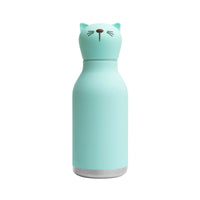asobu Trinkflasche “Cat” (460ml) | Edelstahlflasche mit Katzenmotiv | asobu