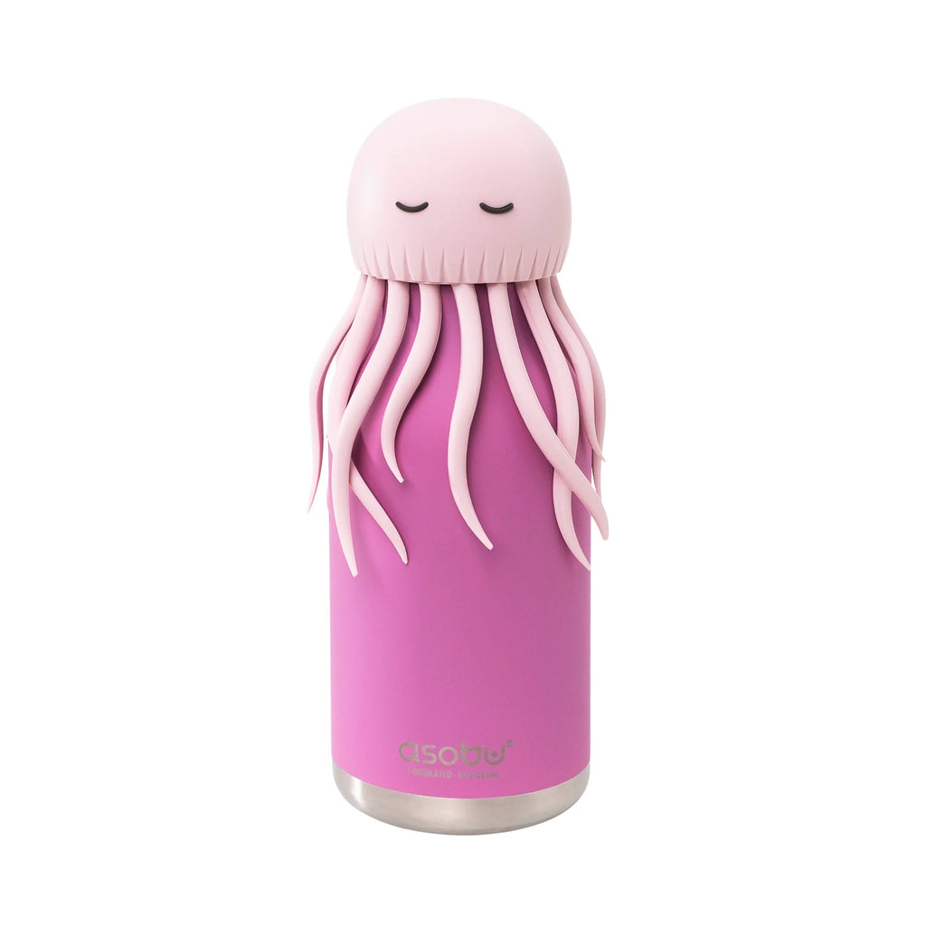 asobu Trinkflasche “Jellyfish Pink” (460ml) | Meeres-Look | asobu