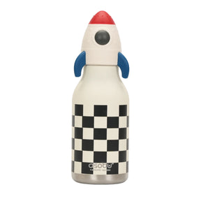 asobu Trinkflasche "Rocket” (460ml) | Edelstahlflasche im Raketenlook | asobu