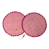 Bitossi Home Tischsets “Rosa Rund” 2 Stk. | Rundes Set | Bitossi Home