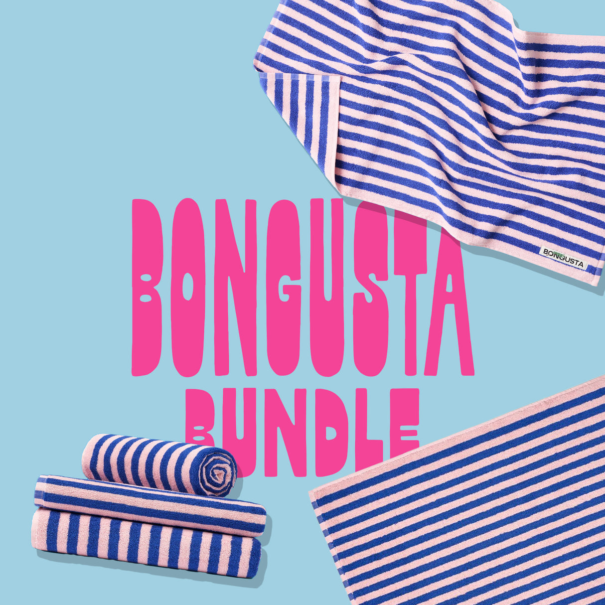 Bongusta Bundle "Dazzling Blue & Rose" | Badezimmer Starter Set