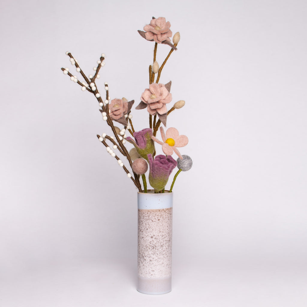 Gry & Sif Blumenstrauß aus Filz "Ruhig & Rosa"