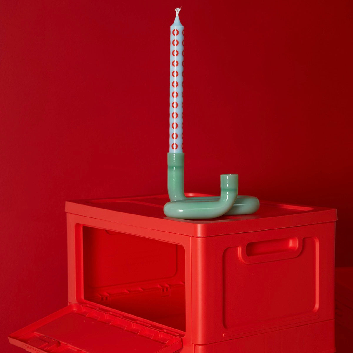 Studio About Aufbewahrungsbox Studio About "Large" | Red Kunststoff | Eyecatcher & Vielseitig
