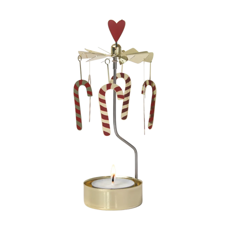 Pluto Design Engelspiel “Candy Cane” | Festliche Zuckerstange in Gold | Pluto Design