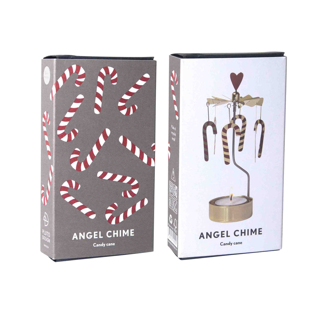 Pluto Design Engelspiel “Candy Cane” | Festliche Zuckerstange in Gold | Pluto Design