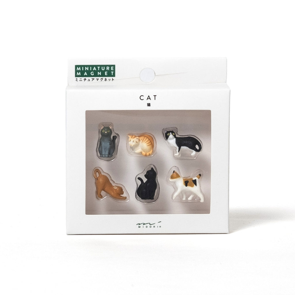 MIDORI Magnete Midori "Mini Cat" (6 Stück) | Niedliche Katzenmotive als Magnet