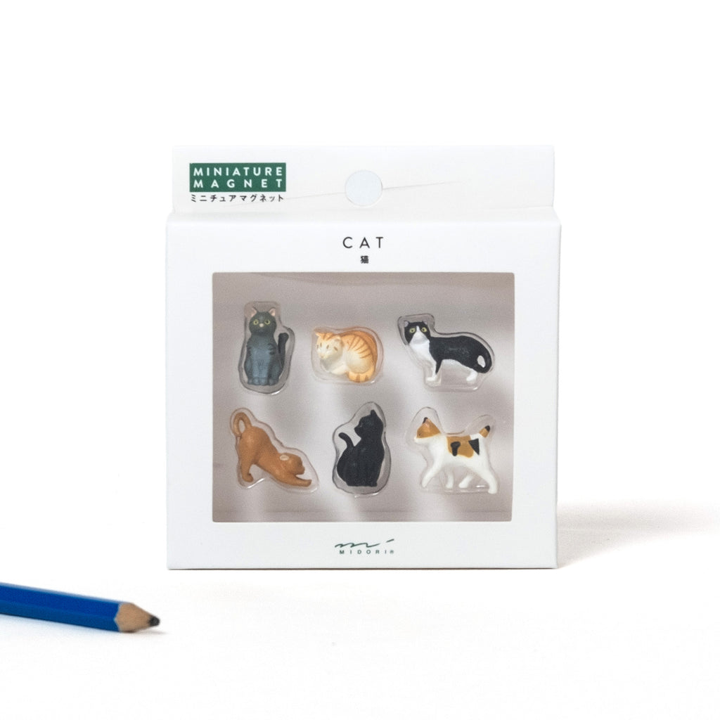 MIDORI Magnete Midori "Mini Cat" (6 Stück) | Niedliche Katzenmotive als Magnet