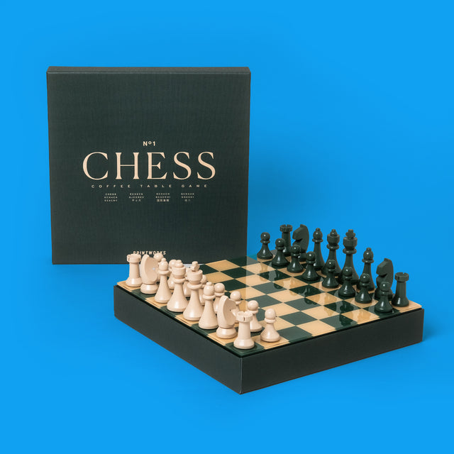 PRINTWORKS Spiel “Classic Chess” | Stilvolles Schachspiel | PRINTWORKS