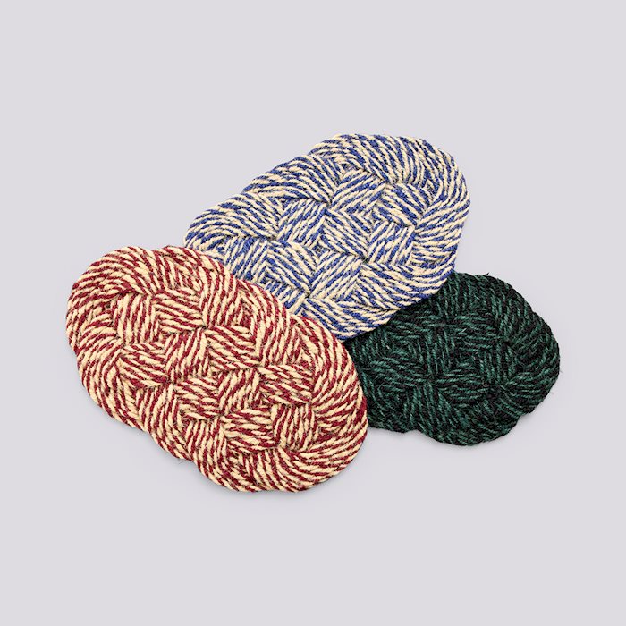 HAY Fußmatte „Coco Door Mat Swirl“ | Bordeaux & Off-White | HAY