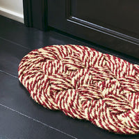 HAY Fußmatte „Coco Door Mat Swirl“ | Bordeaux & Off-White | HAY