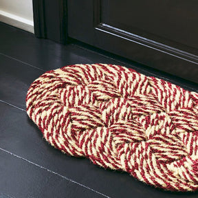 HAY Fußmatte „Coco Door Mat Swirl“ | Bordeaux & Off-White | HAY