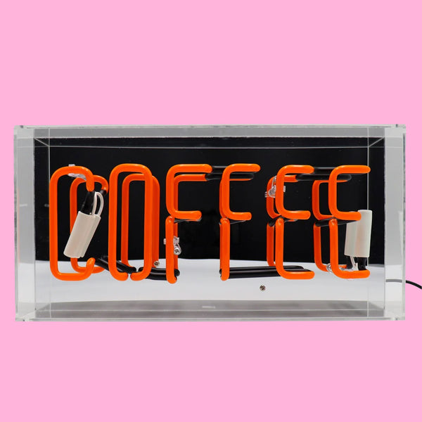 Locomocean Neon Acryl Box “Coffee” | Leuchtendes Statement | Locomocean