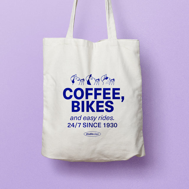 studio ciao Stofftasche "Coffee, Bikes and easy rides" | studio ciao