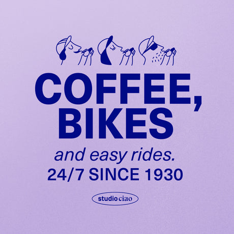 studio ciao Stofftasche "Coffee, Bikes and easy rides" | studio ciao