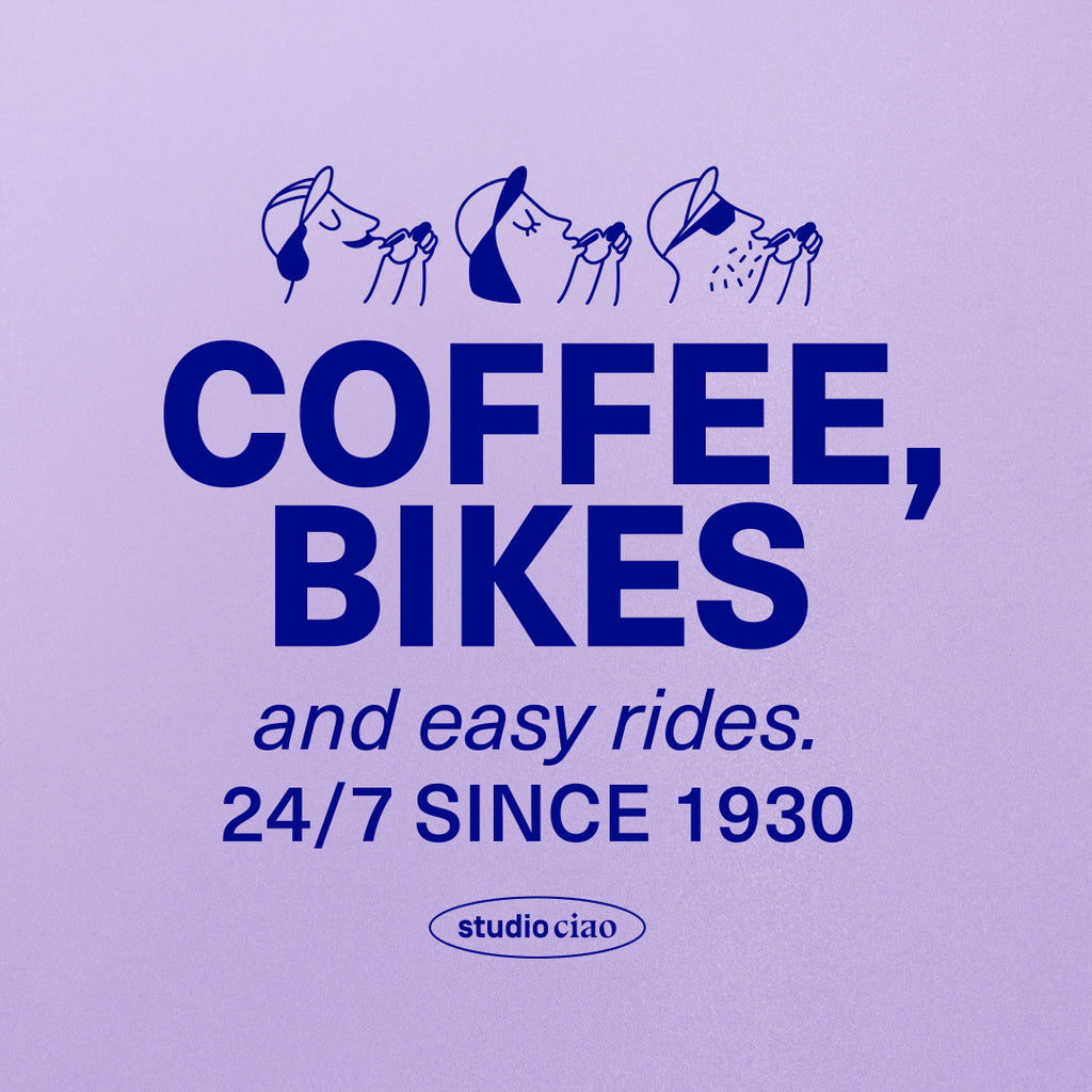 studio ciao Jutebeutel "Coffee, Bikes and easy rides" | studio ciao