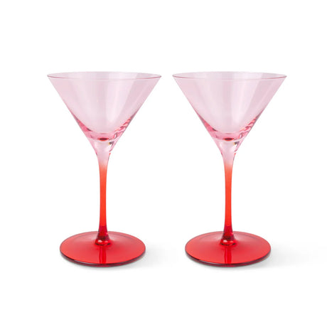 Here's How Gläser-Set „Martini Blush & Cherry“ (2 Stk.) | Coole Farbkomposition | Here’s How
