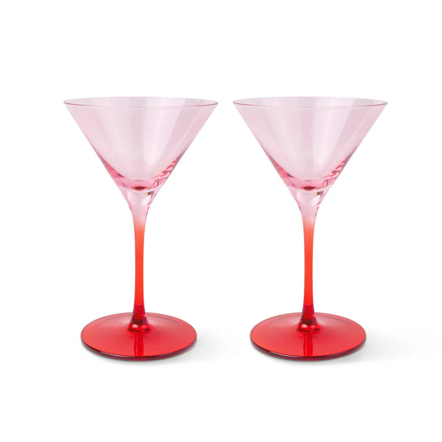 Here's How Gläser-Set „Martini Blush & Cherry“ (2 Stk.) | Coole Farbkomposition | Here’s How