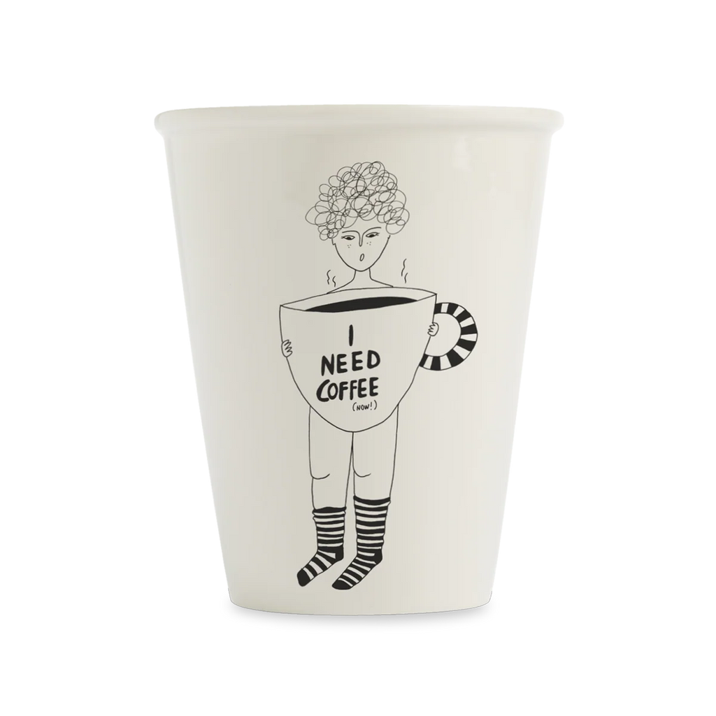 helen b Design Mug “Coffee Now” | Für alle Kaffee-Notfälle | helen b
