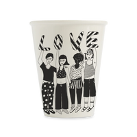 helen b Design Mug “Striped Love” | Streifenliebe mit Herz | helen b
