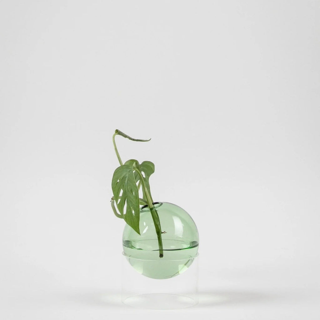 Studio About Vase Standing Flower Bubble Low Tube (Green)