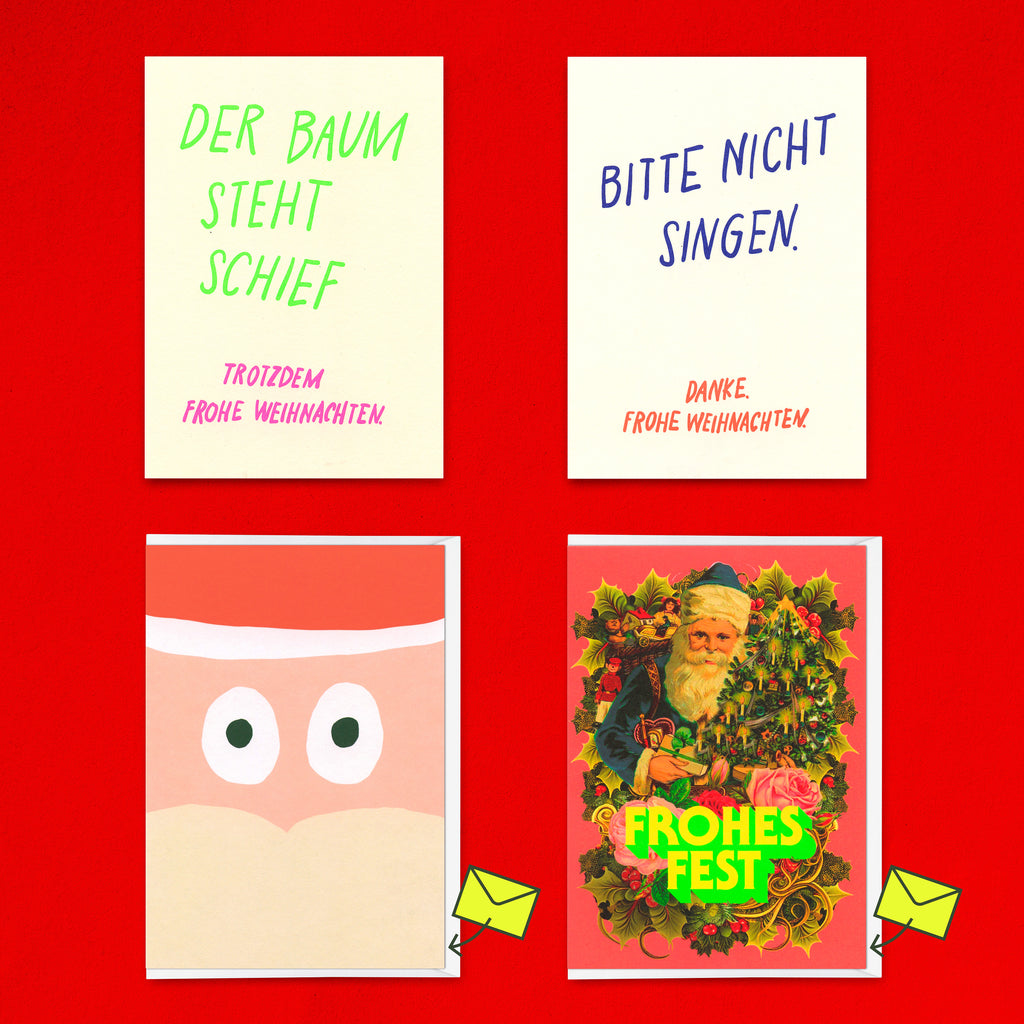 Deli Cards 24-teiliges Weihnachtskarten-Set: Postkarten & Grußkarten für die Adventszeit | Deli Cards