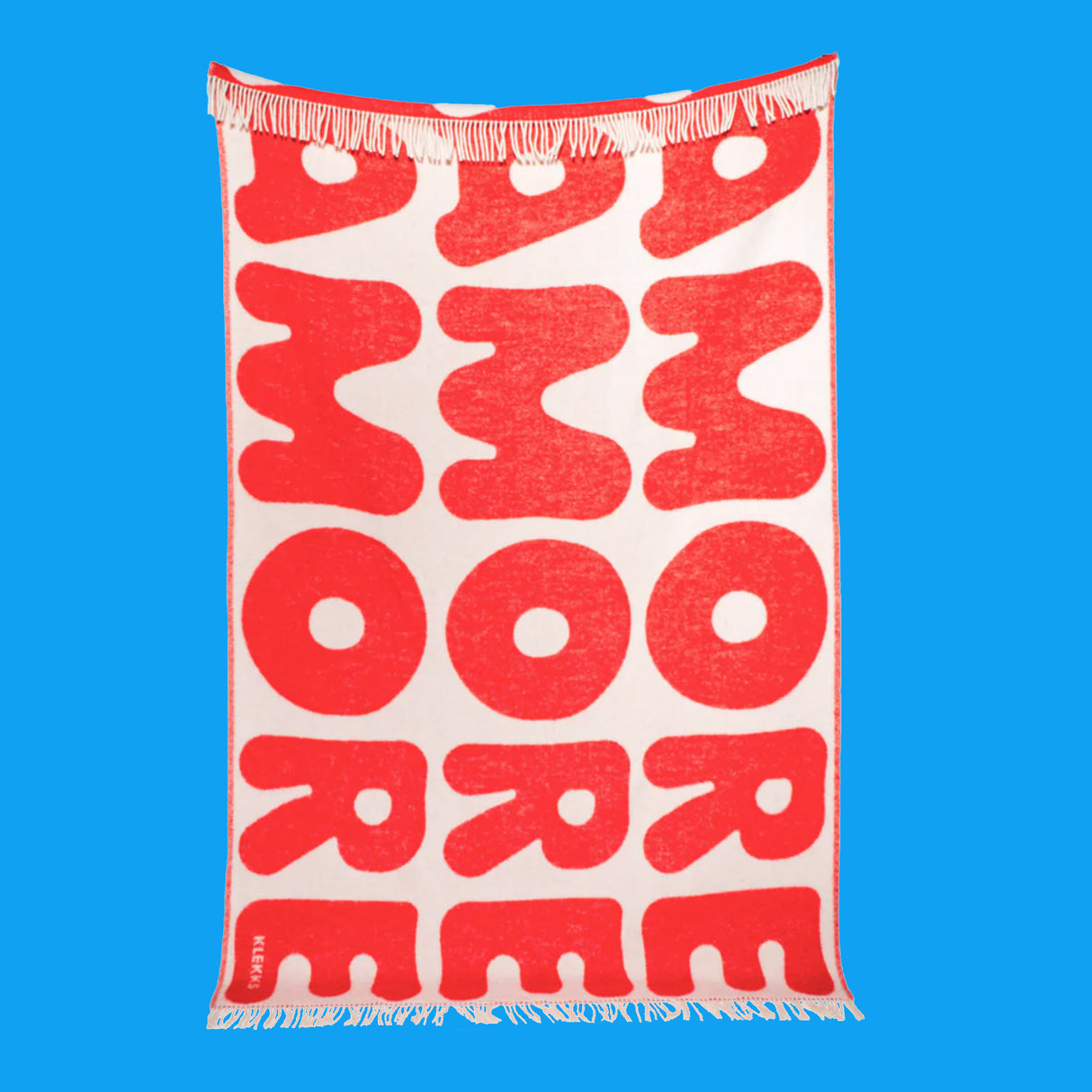 Klekks Wolldecke Klekks No. 11 | Amore, Rot, 130x200cm, 100% Wolle