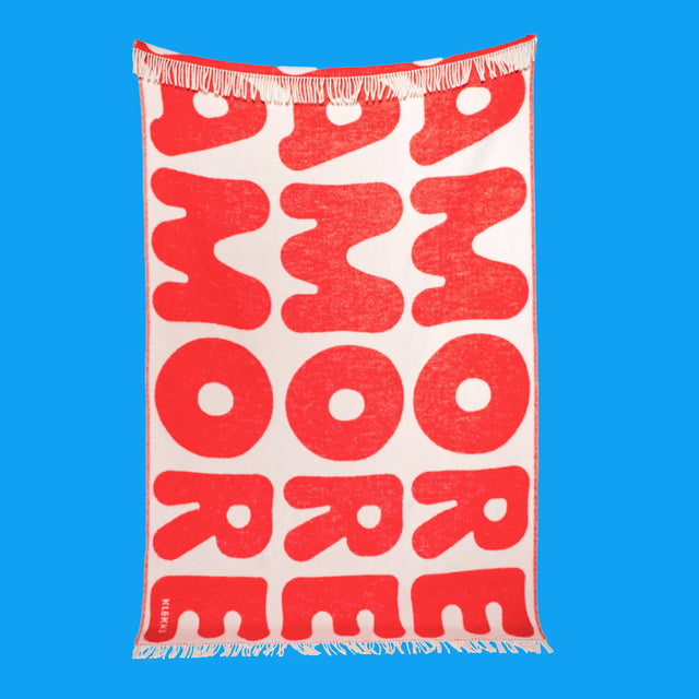 Klekks Wolldecke Klekks No. 11 | Amore, Rot, 130x200cm, 100% Wolle