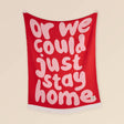 Textilwerk Decke „Stay Home“ (150x200cm) | Textilwerk | Gemütliche Decke