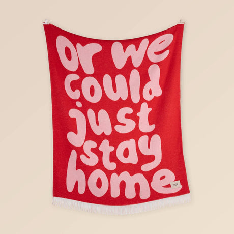 Textilwerk Decke „Stay Home“ (150x200cm) | Textilwerk | Gemütliche Decke