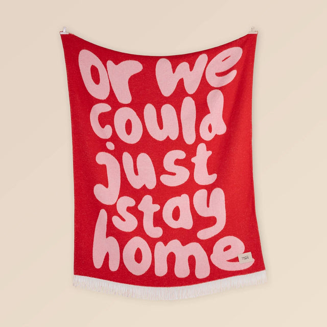 Textilwerk Decke „Stay Home“ (150x200cm) | Textilwerk | Gemütliche Decke