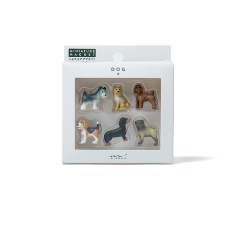 MIDORI Magnete Midori "Mini Dogs" (6 Stück) | Niedliche Hundemagnete