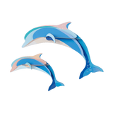studio ROOF Wanddeko studio ROOF “Dolphin Couple” | Verspielte Delfin-Deko aus Karton