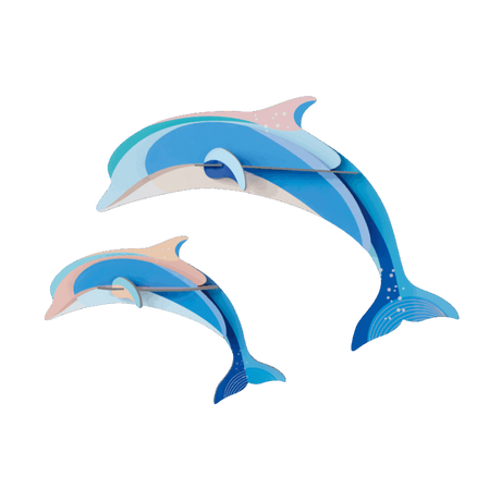 studio ROOF Wanddeko studio ROOF “Dolphin Couple” | Verspielte Delfin-Deko aus Karton