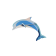 studio ROOF Wanddeko studio ROOF “Dolphin” | Farbige Delfin-Deko aus Karton