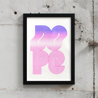 Nervously Dope (Din A4) | Risographie Print von Nervously schwarz