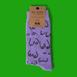 Eat Mielies Weird Illustration Socken "Titties" Purple Eat Mielies Weird Illustration | Bunte Baumwollstrümpfe