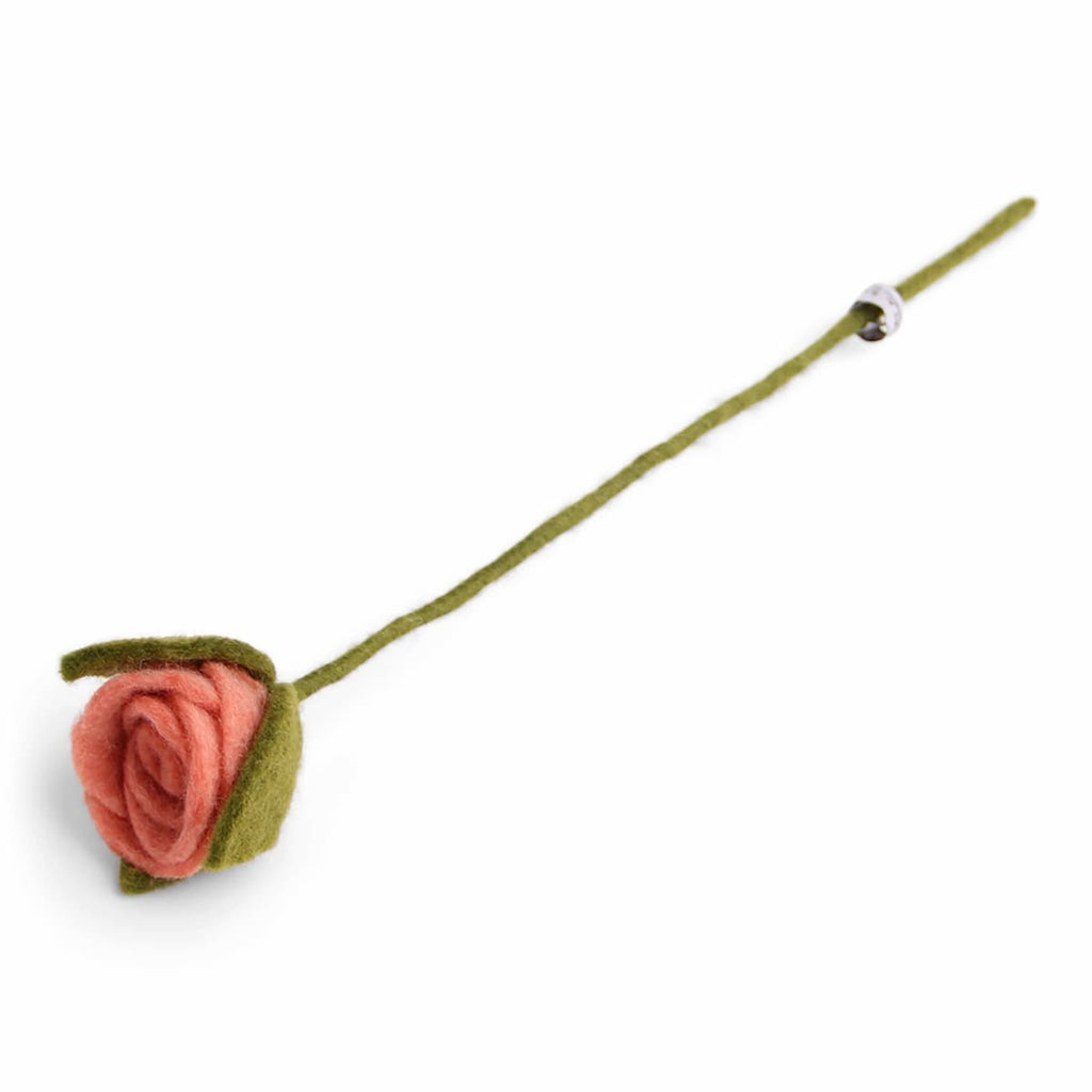 Gry & Sif Filzblume Rose Dusty Red