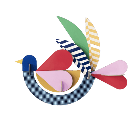 studio ROOF Wanddeko studio ROOF “Feathery Bird” | Vogel-Wanddeko aus Karton