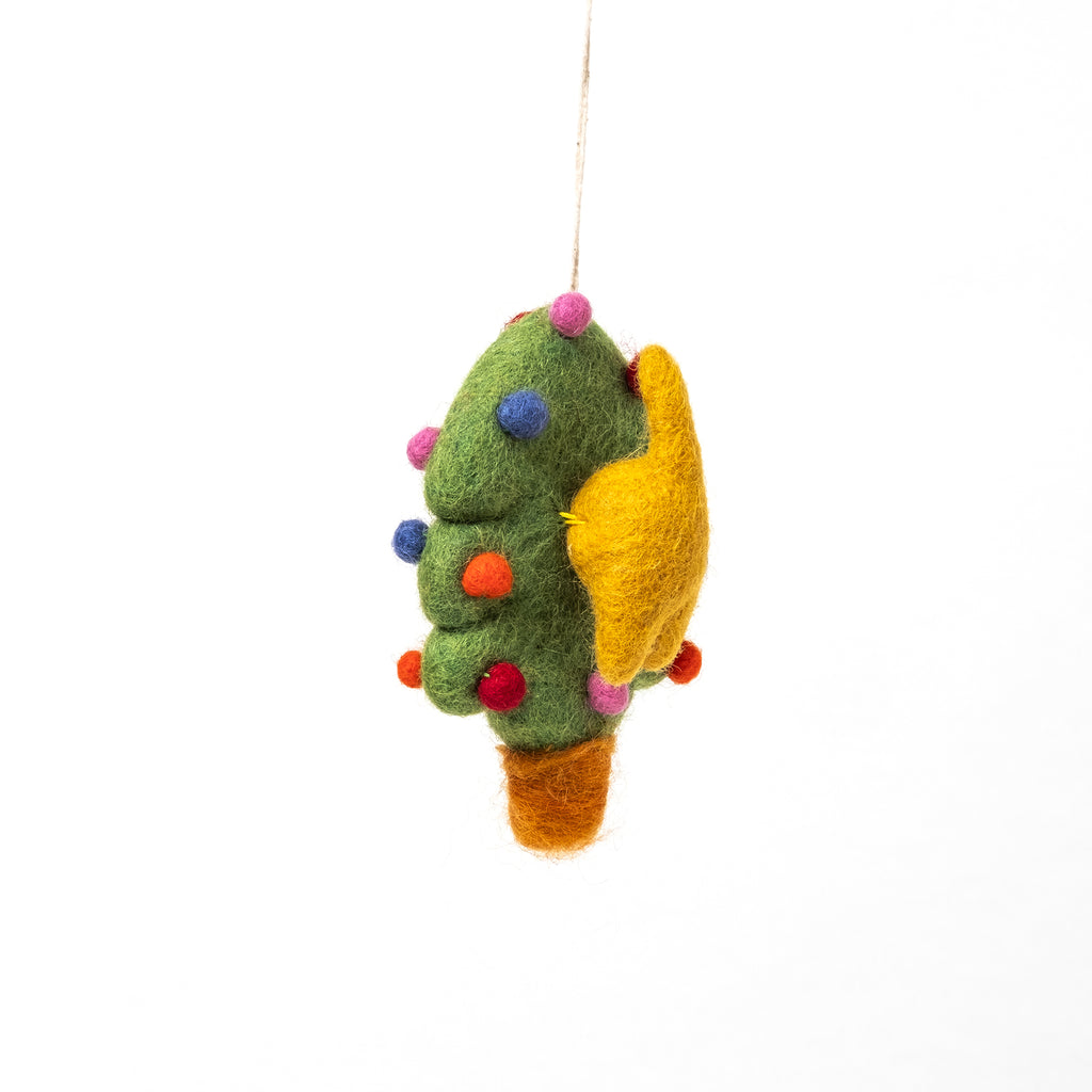 WRAP Filzanhänger WRAP “Bobby, Cat in a Tree” | Filzanhänger mit Katze im Baum