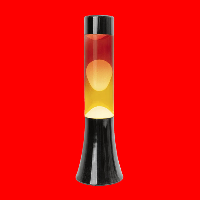 Fisura Lava Lampe Fisura "Mini" | Red & Yellow Gradient | Beruhigend & Dekorativ