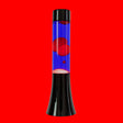 Fisura Lava Lampe Fisura "Mini" | Red & Blue | Nostalgisches Retro-Feeling