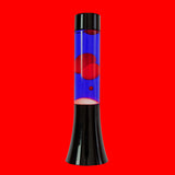 Fisura Lava Lampe Fisura "Mini" | Red & Blue | Nostalgisches Retro-Feeling