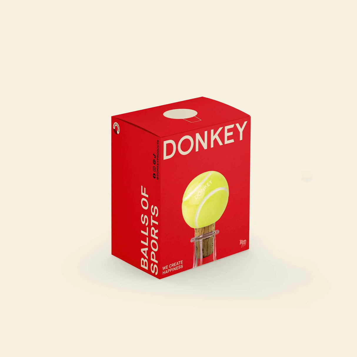 Donkey Products Flaschenverschluss „Icons of Sport Tennis“ | Geschenkidee | Donkey Products
