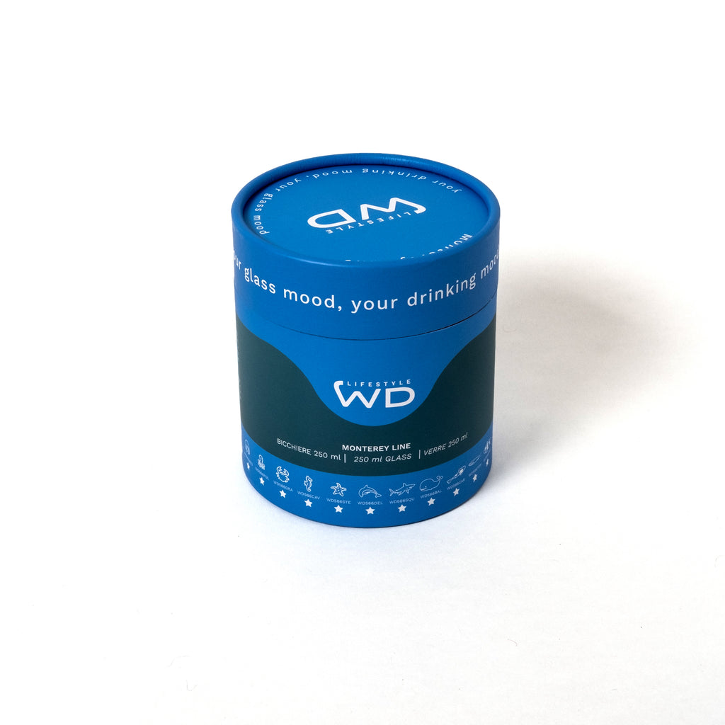 WD Lifestyle Glas “Tropenfisch Gold” (250ml) | Schimmernd & bunt | WD Lifestyle