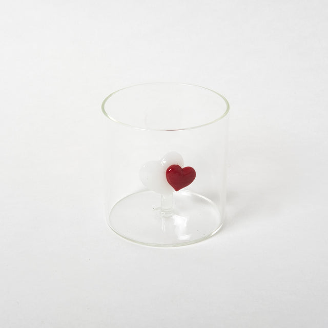 WD Lifestyle Glas “Herzen” (250ml) | Mit ganz viel Liebe | WD Lifestyle
