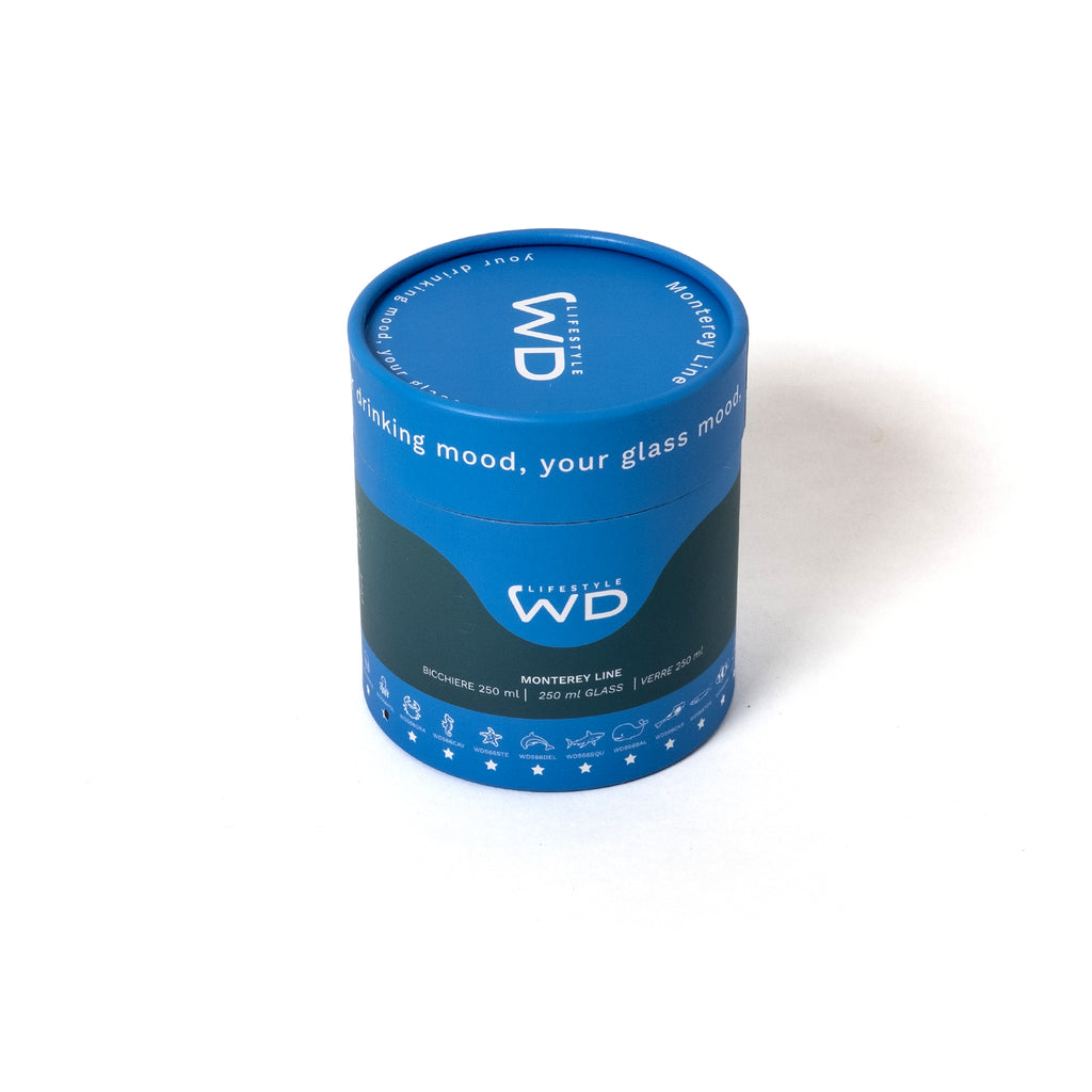 WD Lifestyle Glas “Octopus” (250ml) | Tiefseelook in Pink | WD Lifestyle