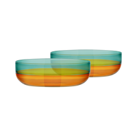 Remember Glasschalen “Amber” (2er Set) | Gelbes Retrodesign | Remember