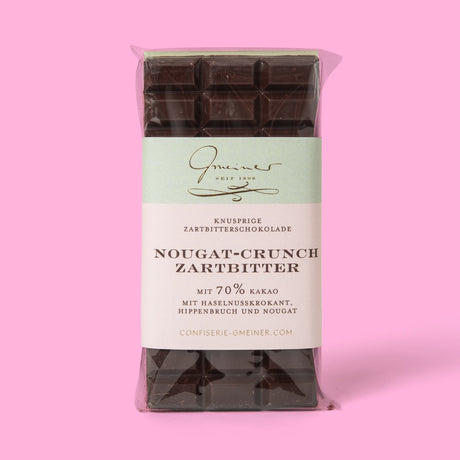 Confiserie Gmeiner Schokolade “Nougat Crunch” Zartbitter | Confiserie Gmeiner