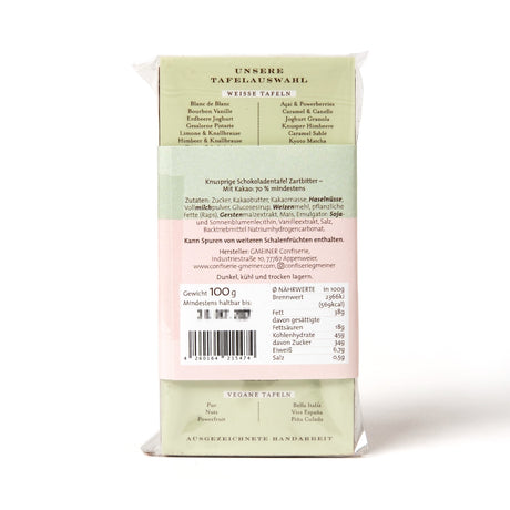 Confiserie Gmeiner Schokolade “Nougat Crunch” Zartbitter | Confiserie Gmeiner